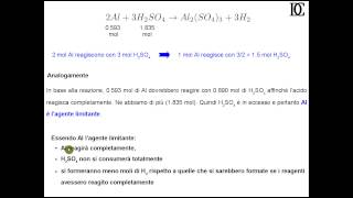 Esercizi di chimica  Stechiometria  3 agente limitante [upl. by Beetner479]