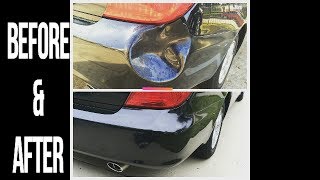 How To Repair A Bumper Dent with a Hair Dryer [upl. by Caves]