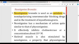 Organic Pharmaceutical Chemistry cholinesterase inhibitors [upl. by Beka822]