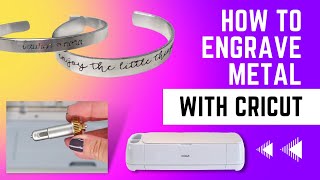 How to Engrave Metal with a Cricut Maker  Easy Cuff Bracelets [upl. by Yaresed662]