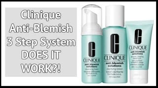 Clinique AntiBlemish Solutions 3 Step System  Review  xameliax [upl. by Adiene]