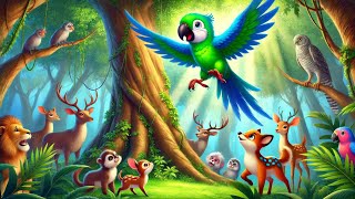 Parrot and Fox Story  Moral Story  Kids Story  WaWa Kids TV [upl. by Minda461]