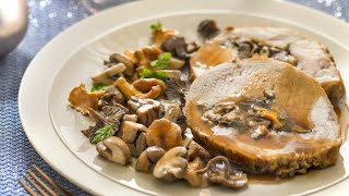 Recette  Filet de porc sauce champignons [upl. by Yeldua]