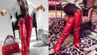 TOP 50 LATEST UPLOADED IDEAS OF BEAUTIFUL LEATHER BOOTS DESIGN AND TRENDY IDEAS [upl. by Neelram50]