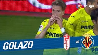 Golazo de Samu Castillejo de falta directa 01 Granada CF  Villarreal CF [upl. by Coke]