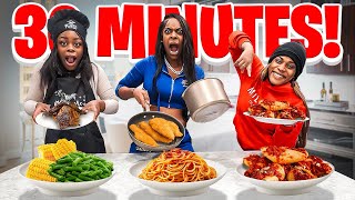 WHO CAN MAKE THE BEST MEAL IN 30 MINUTES EXTREMELY HILARIOUS [upl. by Elsbeth982]