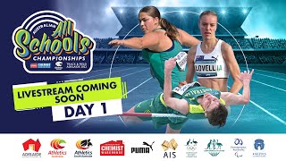 Athletics Australia  Australia All Schools Championships  Day 1  Field Stream [upl. by Adaran]