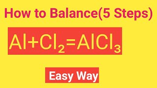 AlCl2AlCl3 Balanced Equation  Aluminum and Chlorine gas Balanced Equation [upl. by Lyman]