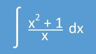 Basic Integration Example 01 Separating Fractions [upl. by Harac228]