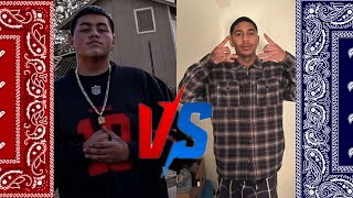 Norteno Rap Vs Sureno Rap BabyFace Vs TommyGun [upl. by Irab]