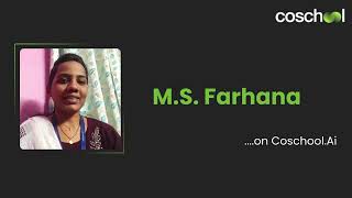 MS Farhana shares her opinion on Coschoolai [upl. by Assyla684]