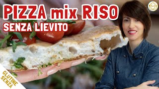 PIZZA di FARINA di RISO ISTANTANEA Senza Glutine Mais Nichel e Lievito  VivoGlutenFree [upl. by Analah479]