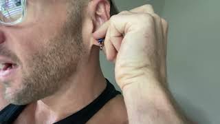 4 Unique Sets of Hoop Earrings for guys REVIEW [upl. by Navanod]