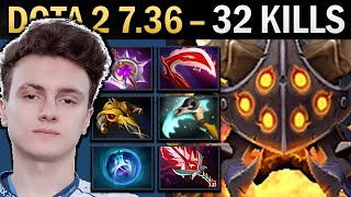 Clinkz Gameplay Miracle with 32 Kills and Vyse  Dota 2 736 [upl. by Tacita192]