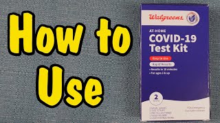 How to Use a Walgreens COVID19 Test Kit At Home [upl. by Ynnep]