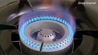 Milux Gas Stove YS1010B Double Burner Buy From Lazada Unboxing and Review Gas Dapur Masak [upl. by Ynnal]