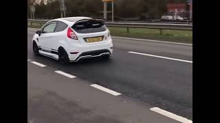 Fiesta ST180 Stage 2 pumaspeed STealthwerx leaving ford group UK meet 270119 [upl. by Ennaer]