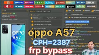 oppo A57 frp unlock tool 2024 how to oppo cph2387 frp bypass unlock tool [upl. by Euf]