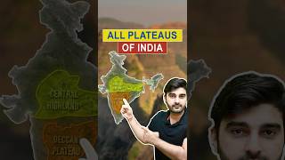 All Plateaus of India geography shorts india plateau deccanPlateau [upl. by Eecyaj586]