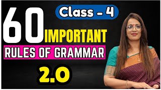 60 Important Rules of Grammar  Class 4  Full Course of Grammar in Urdu amp Hindi [upl. by Wolford]