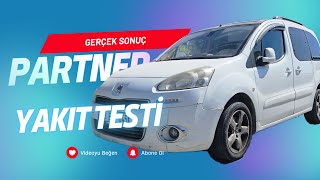 Peugeot Partner Yakıt Tüketim Testi Sevkiyat kullanımı  vlog partner [upl. by Emery]