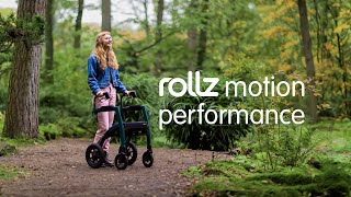 Rollz Motion Performance  rollatorwheelchair combo with air tires [upl. by Annitsirhc]