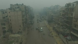 Drone footage shows Aleppo from the air as strikes resume [upl. by Rosalind141]