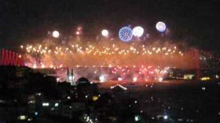 Fireworks show in Istanbul [upl. by Lettie]