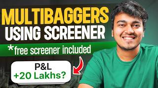 Learn to find MULTIBAGGERS with free scanner  Screener [upl. by Yrailih]