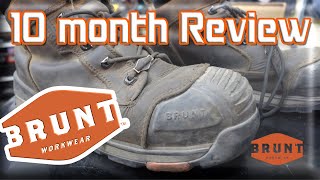 10 Month Work boot Review BRUNT WORKWEAR [upl. by Morris342]