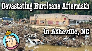 Aftermath of Hurricane Helene in Asheville NC  Inside Biltmore Village  Absolutely Devastating [upl. by Amapuna]