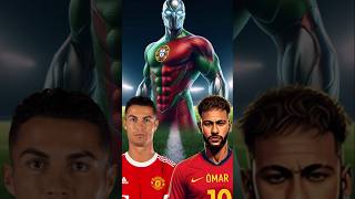 Guess the superhero Footballer jersey for ronaldo and mbappe and messi goat shorts football [upl. by Annodahs]