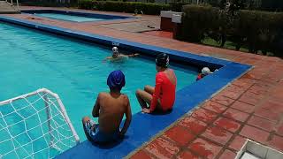 Ejercicio Iniciación Waterpolo Burbujas y al fondo [upl. by Roobbie334]