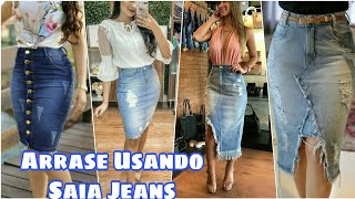 Como Usar SAIA JEANS de maneira Estilosa e Elegante [upl. by Allveta]