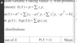 Discrete Probability Distribution Tables  Formulae [upl. by Henke]