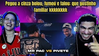 react REACT MR PAC VS PIVETE  O GORDO E O MAGRO 🤔  SEMIFINAL  555º Batalha do Tanq [upl. by Iztim]