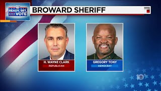 Broward Sheriff election preview H Wayne Clark vs Gregory Tony [upl. by Kristos]