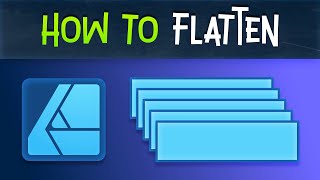 Affinity Designer How To Flatten Layers Short Tutorial [upl. by Benedicto457]