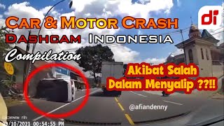 CAR amp MOTOR CRASH DASHCAM INDONESIA COMPILATION SEPTEMBER3 2021 [upl. by Ylro]