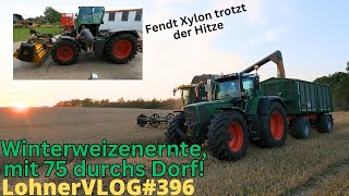 LohnerVLOG396 Hektarjagd mit dem Fendt Xylon 524 und den New Holland CX 8050 in Stoppel und Weizen [upl. by Freemon]