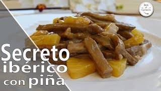 Secreto ibérico con piña Saca el Cucharón [upl. by Ronnoc]