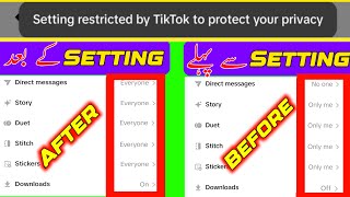 Setting Restricted By Tiktok To Protect Your Privacy  Problem Solved 2024 [upl. by Orazio]