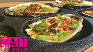 Charbroiled Oysters Recipe  Cait Straight Up [upl. by Yrrok]