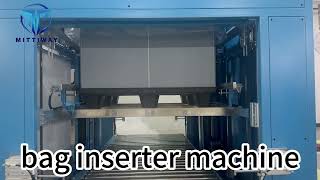 Bag Inserter Machine Large Plastic Frame Bag Inserter Machine Beverage Industry Packaging Machinery [upl. by Arramas530]