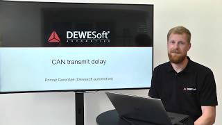 CAN transmit delay explained  Setup and demonstration in DewesoftX [upl. by Baten]