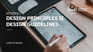 HCI2023L10 Design Principles part II and Guidelines [upl. by Hibben338]