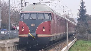 Dieseltriebwagen VT125 quotStuttgarter Rösslequot im Ammertal 10122022 [upl. by Danais978]