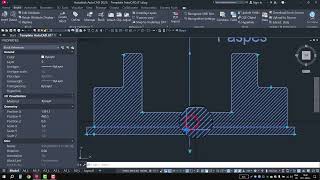 AutoCAD Dynamic Block  Foundation amp Column [upl. by Haidebej728]