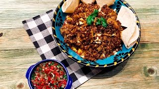 Receta Huevos con machaca  Cocineros Mexicanos [upl. by Tobi]