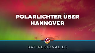 Polarlichter färben Himmel über Hannover bunt [upl. by Merrielle]